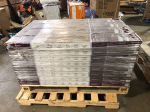 32 Boxes of  Home Decorators Collection Perryridge Oak 12 mm T x 7.6 in. W Waterproof Laminate Wood Flooring (16 sqftcase) Customer Returns See Pictures