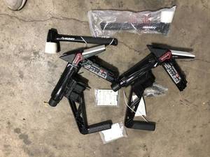 Lot of 2 Husky Pneumatic 3-in-1 15.5-Gauge and 16-Gauge 2 in. Flooring Nailer and Stapler with Quick Jam Release Customer Returns See Pictures