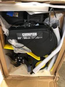 Champion Power Equipment 22 in. 212cc 4-Stroke Gas Garden Front Tine Tiller with Forward and Reverse  Customer Returns See Pictures