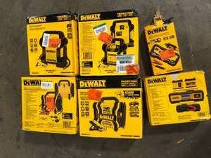 Lot of Assorted Dewalt Portable Power Stations Various Sizes and Conditions Customer Returns See Pictures