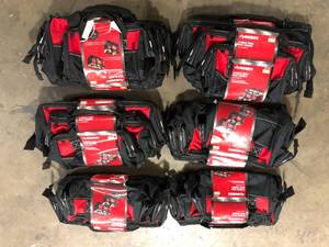 Lot of Husky 18 in., 15 in. and 12 in. Tool Bag Combo Customer Returns See Pictures
