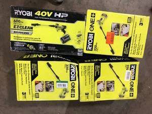 Lot of Assorted Ryobi Power Tools Various Models and Conditions  Customer Returns See Pictures