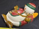 lot 527 image: Debbie Mumm - Snow Angel Village Nibbler Bowl