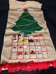 lot 547 image: Vintage Handmade Nativity Scene and Advent Tree