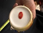 lot 602 image: Vintage Enesco Hand Painted Fruit Miniature Creamer and Sugar