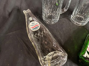 lot 342 image: Vintage A&W Root Beer Mugs and Vintage Soda Bottle Spoon Rests