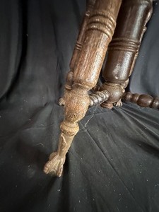 lot 360 image: Vintage Talon Claw Wood Stool
