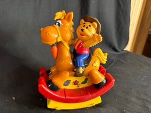 lot 368 image: Vintage Navystar 8 Musical Rocking Horse Cowboy Bear Lights and Music