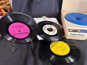 lot 374 image: Childrens Record Player and Records