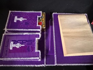 lot 476 image: Variety of Games and Vintage Needlepoint Card Case