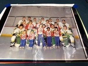 lot 482 image: Minnesota North Stars Multilayer Photo - Dont Drink and Drive