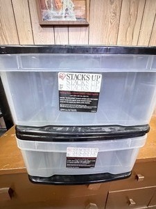 lot 486 image: Stacking Storage Plastic Drawers