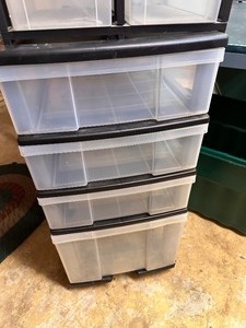 lot 507 image: Stacking Plastic Storage Drawers