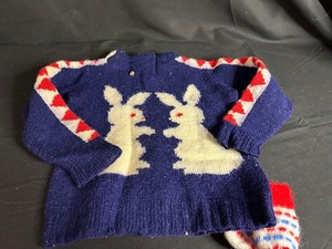lot 410 image: Handmade Knit Childs Sweater