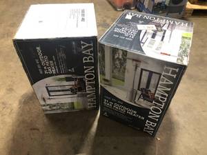 Lot of 2 Hampton Bay 48000 BTU Stainless Steel Patio Heater   Customer Returns See Pictures