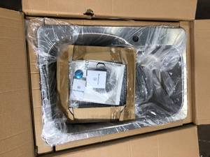 Tusca Series Dual Mount 33 in. 1-Hole Double Bowl Kitchen Sink in Satin Stainless Steel with Grid and Strainers by Ancona  Customer Returns See Pictures