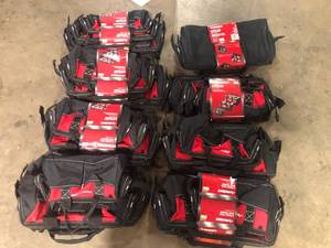Lot of Husky 18 in., 15 in. and 12 in. Tool Bag Combo   Customer Returns See Pictures