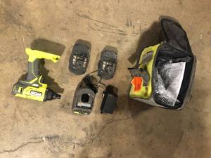 RYOBI Drill Set with  Tool Bag Customer Returns See Pictures