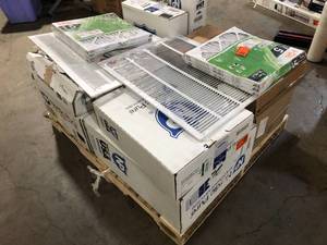 Pallet of Mixed Assorted Furnace Air Filter Various Models and Conditions Customer Returns See Pictures
