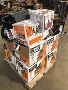 Pallet of Ridgid WetDry Shop Vacs Various Sizes and Conditions   Customer Returns See Pictures