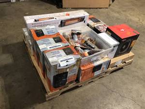 Pallet of Assorted Small Housewares and Heaters  Various Models and Conditions   Customer Returns See Pictures