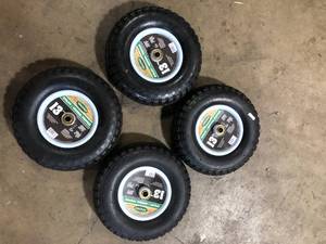 Lot of 4 Utility General Purpose 13 inch Wheels    Customer Returns See Pictures