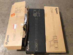 Lot of Assorted Dyson Vacuums Various Sizes and Conditions Customer Returns See Pictures