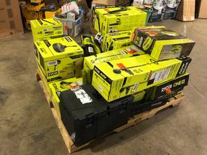 Lot of Assorted Ryobi Lawn Care Items Various Models and Conditions  Customer Returns See Pictures