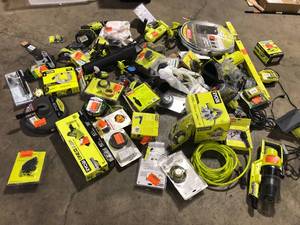 Lot of Ryobi Power Tools and Hardware Various Models and Conditions  Customer Returns See Pictures