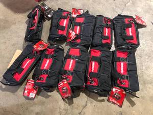 Lot of Husky 15 in. 8 Pocket Zippered Tool Bag  Customer Returns See Pictures