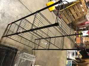 Pallet of Mixed Assorted Metal Racks Various Models and Conditions  Customer Returns See Pictures