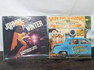 Johnny Winter Record And Allman Brothers Band Record