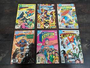 lot 34 image: Six DC Superman Comics
