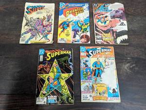 lot 36 image: Six DC Superman Comics