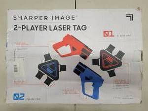 lot 10 image: NEW SHARPER IMAGE 2-PLAYER LAZER TAG, WORKS