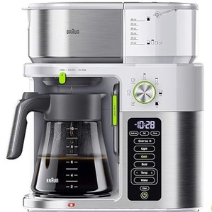 lot 15 image: NEW - Braun MultiServe 10-Cup SCA White Coffee Maker WWater Spout - Electronics Tested, Work