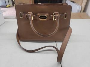 lot 50 image: Purse By Michael Kors, Color BrownGold - Slight Stain on Inside Corner (See Photo) - In nice condition