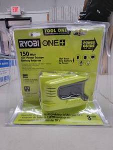 lot 51 image: Ryobi 18V ONE 150 Watt POWER SOURCE (Tool Only) - NEW