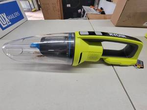 lot 57 image: RYOBI ONE 18V Cordless Multi-Surface Handheld Vacuum (Tool Only), PCL702 - No Attachments. Slightly Used, Works