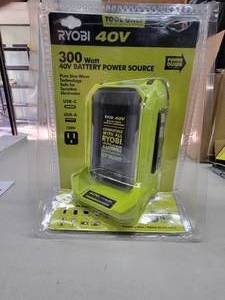 lot 63 image: RYOBI 40V 300-Watt Power Source (Tool Only) - NEW, Works