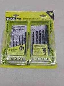 lot 71 image: RYOBI Black Oxide Hex Shank Twist Drill Bit Set (15-Piece) - NEW