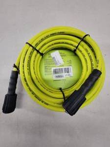 lot 73 image: RYOBI RY31HPH01 14 in. x 35 ft. 3,300 PSI Pressure Washer Replacement Hose - USED, In Nice Condition