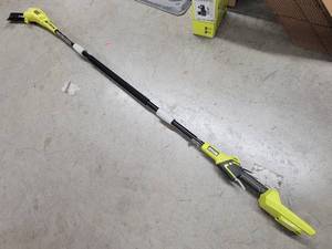 lot 75 image: Ryobi ONE 8 in. 18-Volt Lithium-Ion Cordless Pole Saw, RY40001 (Tool Only) - USED, WORKS