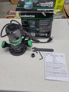 lot 77 image: Metabo HPT Router  Fixed Base  11 Amp Motor  2-14 Peak HP  Variable Speed  M12VC - USED, WORKS