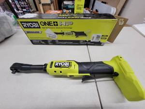 lot 92 image: Ryobi 18V ONE HP BRUSHLESS 38 EXTENDED REACH RATCHET (Tool Only) - Slightly Used, Works