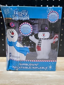 lot 23 image: 3.5 Foot Inflatable Frosty the Snowman LED
