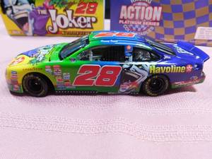 lot 21 image: The Joker Kenny Irwin #28 Action 50th Anniversary die cast race car