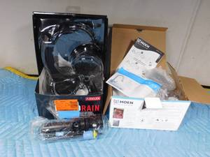 lot 94 image: 2 new shower heads and drain plug