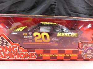 lot 47 image: 1998 Nascar 50th Anniversary collectors edition Blaise alexander #20 Rescue Engine Formula die cast car