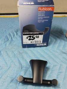 lot 106 image: New robe hook, towel hook, and toilet paper holder